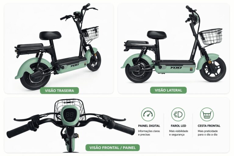 Análise completa da Bicicleta Elétrica Scooter 500W 48V: potência, autonomia, velocidade e os principais destaques da bicicleta elétrica em 2026.