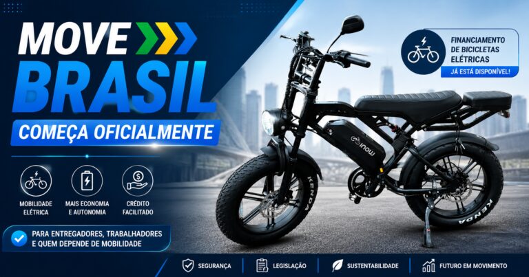 MOVE Brasil começa oficialmente: veja o que muda para quem quer comprar uma bicicleta elétrica